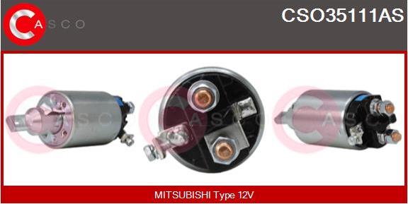 Casco CSO35111AS - Тягове реле, стартер autozip.com.ua