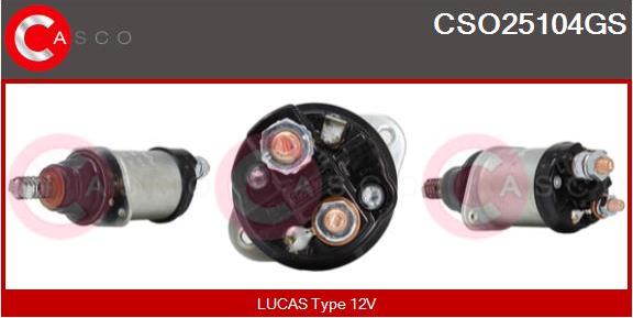 Casco CSO25104GS - Тягове реле, стартер autozip.com.ua