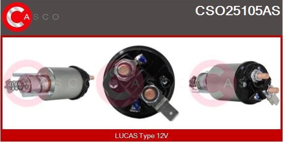 Casco CSO25105AS - Тягове реле, стартер autozip.com.ua