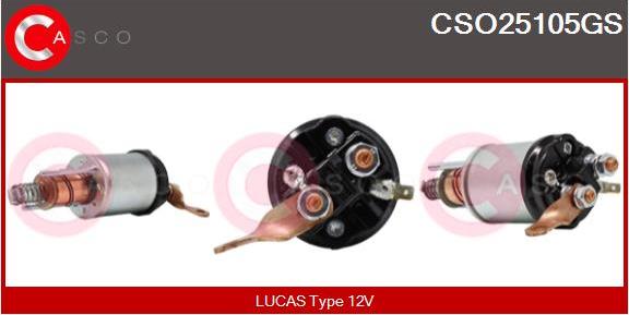 Casco CSO25105GS - Тягове реле, стартер autozip.com.ua