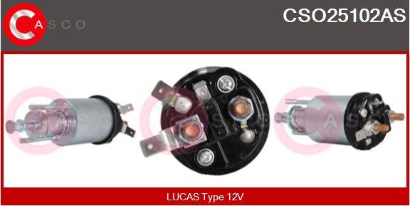 Casco CSO25102AS - Тягове реле, стартер autozip.com.ua