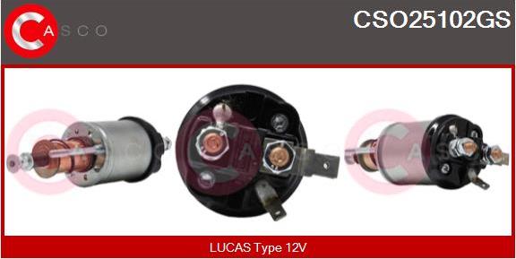 Casco CSO25102GS - Тягове реле, стартер autozip.com.ua