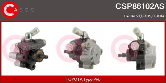 Casco CSP86102AS - Гідравлічний насос, рульове управління, ГУР autozip.com.ua