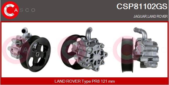 Casco CSP81102GS - Гідравлічний насос, рульове управління, ГУР autozip.com.ua