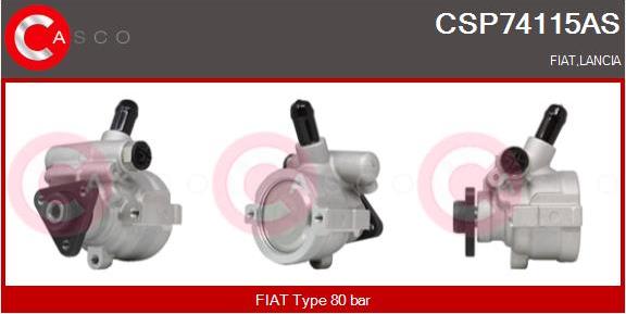 Casco CSP74115AS - Гідравлічний насос, рульове управління, ГУР autozip.com.ua