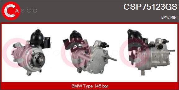 Casco CSP75123GS - Гідравлічний насос, рульове управління, ГУР autozip.com.ua
