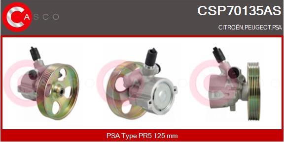 Casco CSP70135AS - Гідравлічний насос, рульове управління, ГУР autozip.com.ua
