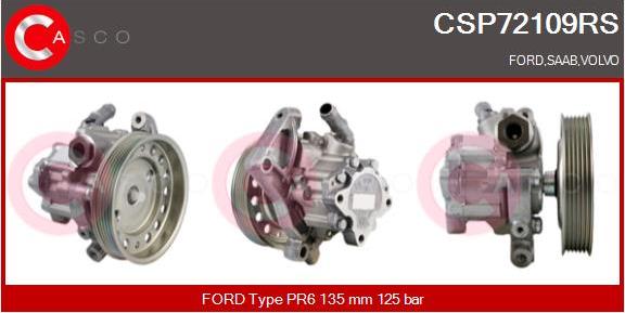 Casco CSP72109RS - Гідравлічний насос, рульове управління, ГУР autozip.com.ua
