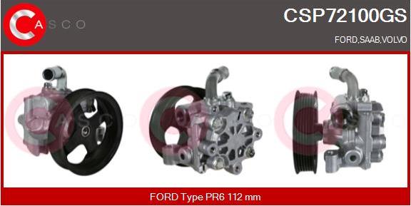 Casco CSP72100GS - Гідравлічний насос, рульове управління, ГУР autozip.com.ua