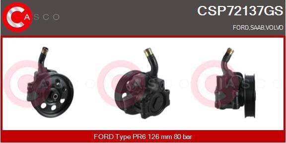 Casco CSP72137GS - Гідравлічний насос, рульове управління, ГУР autozip.com.ua