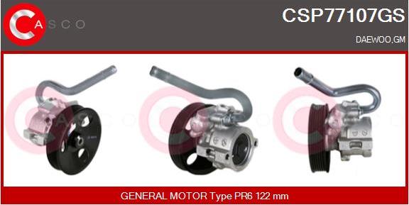 Casco CSP77107GS - Гідравлічний насос, рульове управління, ГУР autozip.com.ua