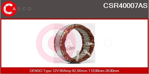 Casco CSR40007AS - Статор, генератор autozip.com.ua
