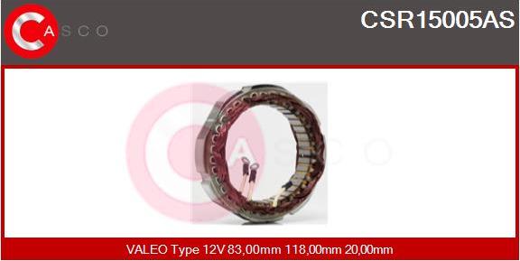 Casco CSR15005AS - Статор, генератор autozip.com.ua