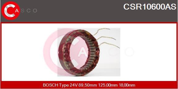 Casco CSR10600AS - Статор, генератор autozip.com.ua