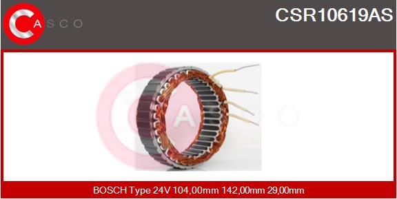Casco CSR10619AS - Статор, генератор autozip.com.ua
