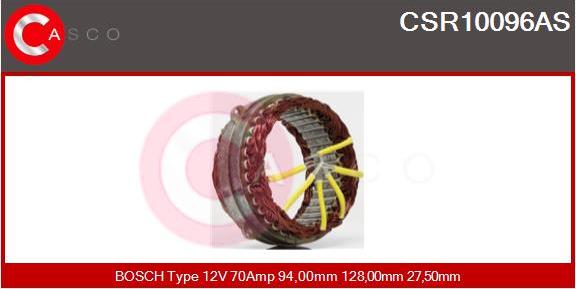 Casco CSR10096AS - Статор, генератор autozip.com.ua
