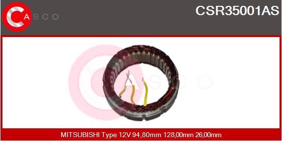 Casco CSR35001AS - Статор, генератор autozip.com.ua