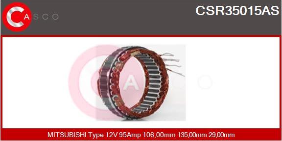 Casco CSR35015AS - Статор, генератор autozip.com.ua
