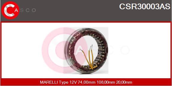 Casco CSR30003AS - Статор, генератор autozip.com.ua