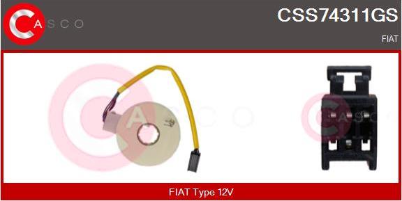 Casco CSS74311GS - Датчик кута повороту руля autozip.com.ua