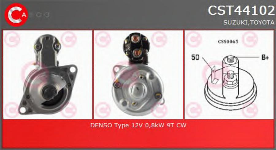 Casco CST44102 - Стартер autozip.com.ua