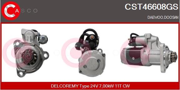 Casco CST46608GS - Стартер autozip.com.ua