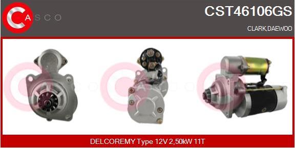 Casco CST46106GS - Стартер autozip.com.ua