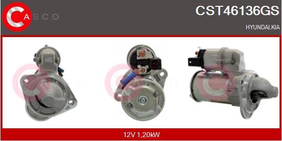 Casco CST46136GS - Стартер autozip.com.ua
