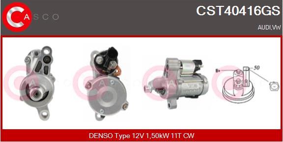Casco CST40416GS - Стартер autozip.com.ua