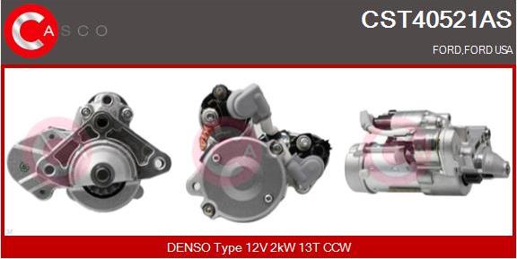 Casco CST40521AS - Стартер autozip.com.ua