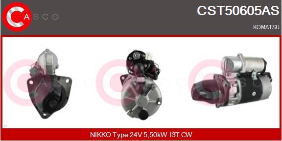 Casco CST50605AS - Стартер autozip.com.ua