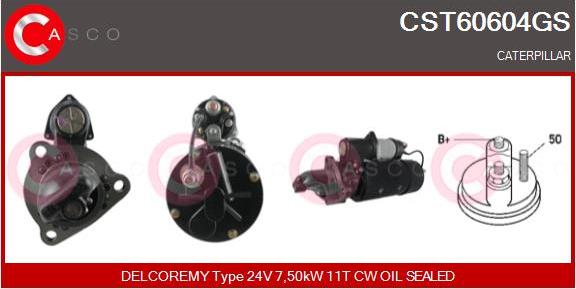 Casco CST60604GS - Стартер autozip.com.ua