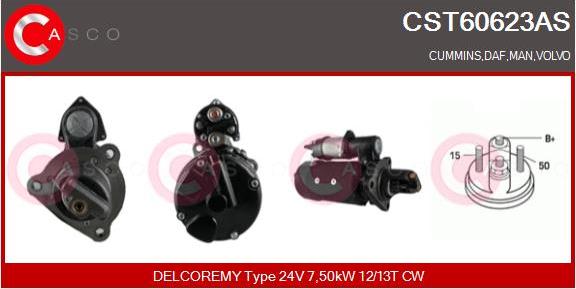 Casco CST60623AS - Стартер autozip.com.ua