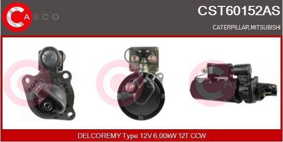 Casco CST60152AS - Стартер autozip.com.ua