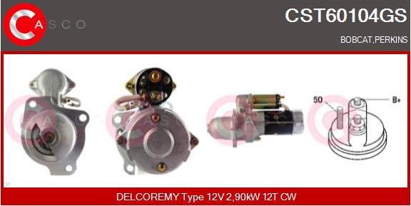 Casco CST60104GS - Стартер autozip.com.ua