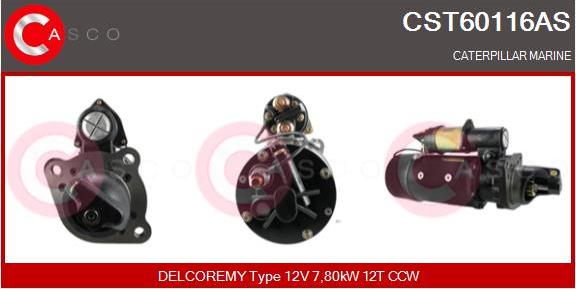 Casco CST60116AS - Стартер autozip.com.ua