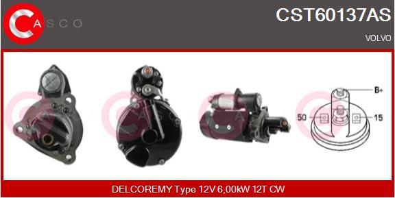 Casco CST60137AS - Стартер autozip.com.ua