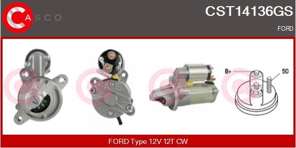 Casco CST14136GS - Стартер autozip.com.ua