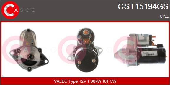 Casco CST15194GS - Стартер autozip.com.ua