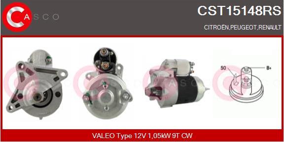 Casco CST15148RS - Стартер autozip.com.ua