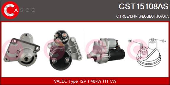 Casco CST15108AS - Стартер autozip.com.ua