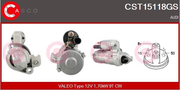 Casco CST15118GS - Стартер autozip.com.ua