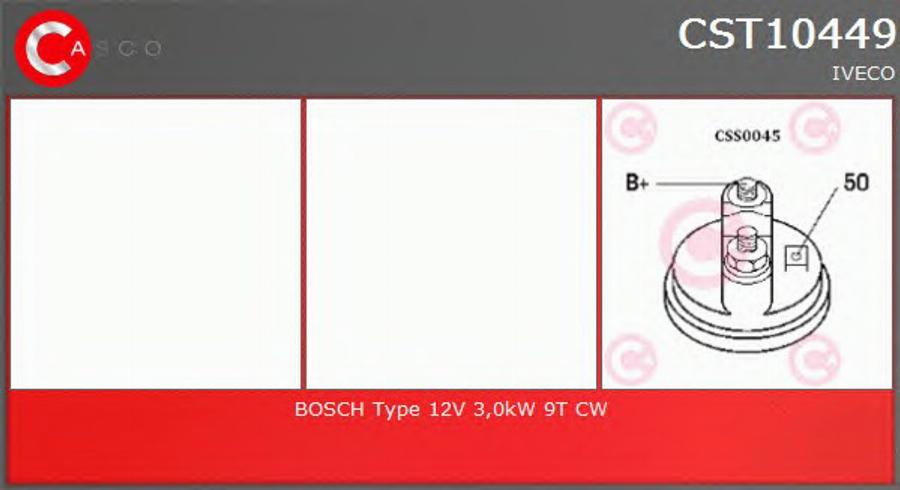 Casco CST10449 - Стартер autozip.com.ua