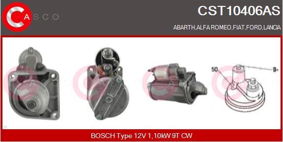 Casco CST10406AS - Стартер autozip.com.ua