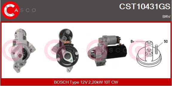 Casco CST10431GS - Стартер autozip.com.ua