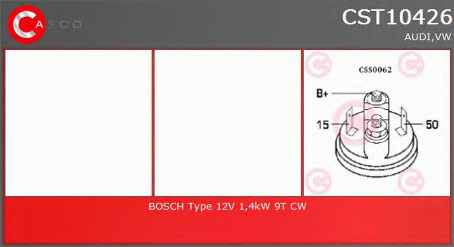 Casco CST10426 - Стартер autozip.com.ua