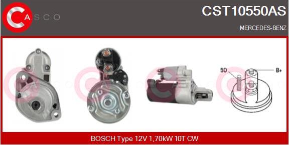 Casco CST10550AS - Стартер autozip.com.ua