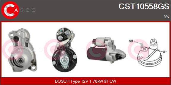 Casco CST10558GS - Стартер autozip.com.ua