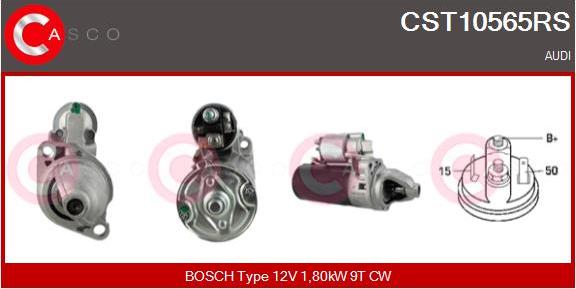 Casco CST10565RS - Стартер autozip.com.ua