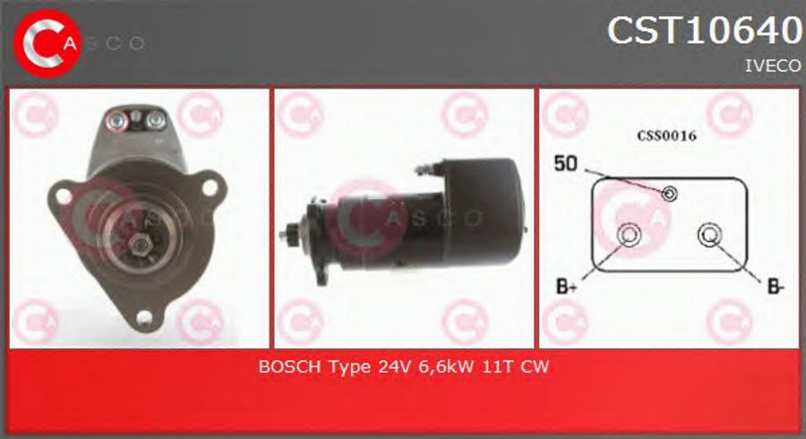 Casco CST10640 - Стартер autozip.com.ua